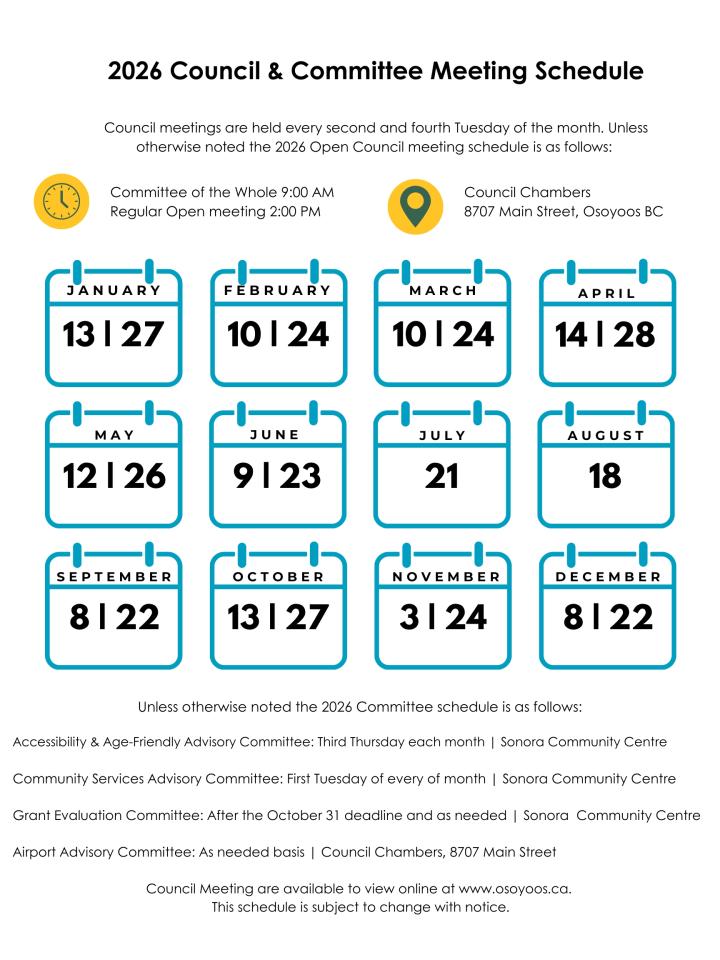 Council Schedule
