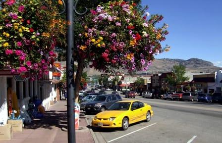 Parking stall on downtown street